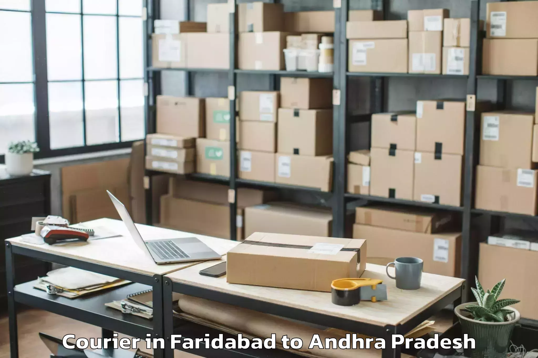 Trusted Faridabad to Bhimavaram Courier